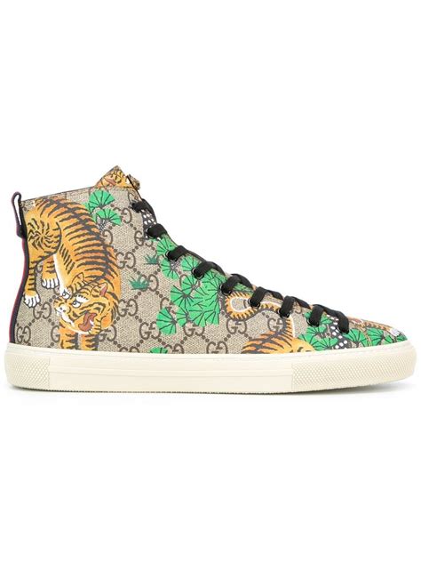 gucci bengal print shoes|gucci tiger clothing.